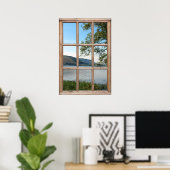 Loch in Scotland van een Window Poster (Thuiskantoor)