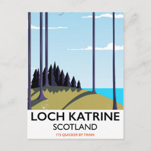Loch Katrine Schotland reisposter Briefkaart