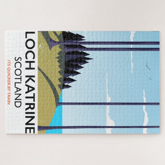 Loch katrine scotland reisposter legpuzzel (Horizontaal)