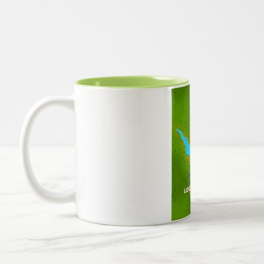 Loch katrine scotland reisposter tweekleurige koffiemok (Links)