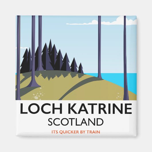Loch Kattrine Schotland reisposter Magneet (Voorkant)