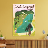 Loch Lamond Schotland Canvas Afdruk (Insitu (Woonkamer))