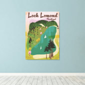 Loch Lamond Schotland Canvas Afdruk (Insitu (Houten vloer))