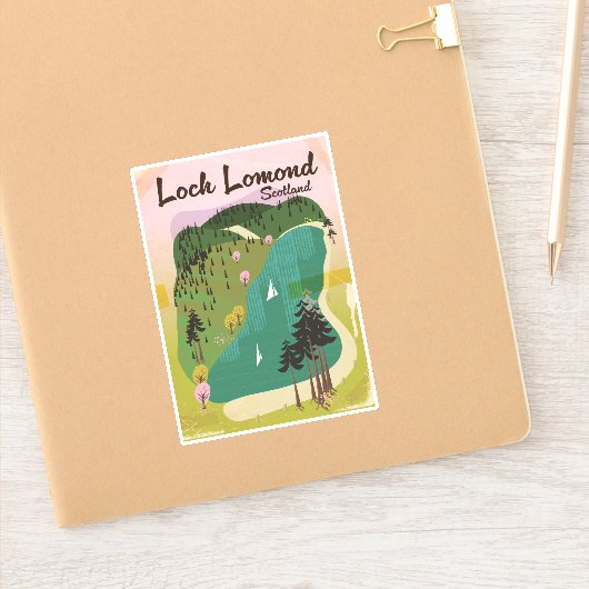 Loch Lamond Schotland Sticker (Notitieboek)