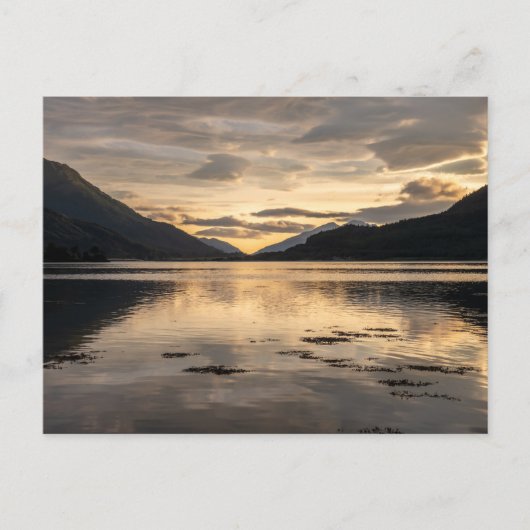 Loch Leven Sunset Briefkaart (Voorkant)