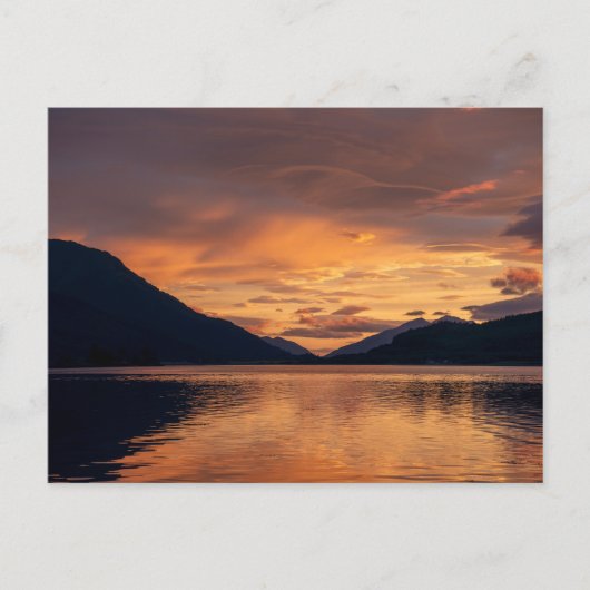 Loch Leven Sunset Feestdagenkaart (Voorkant)