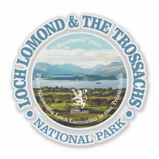 Loch Lomond en de Trossachs Sticker (Voorkant)