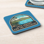Loch Lomond en het Nationaal Park Trossachs Bier Onderzetter (Linkerzijde)