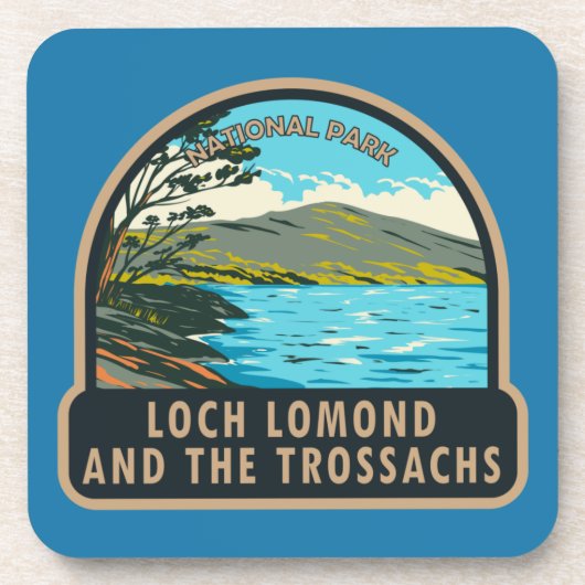 Loch Lomond en het Nationaal Park Trossachs Bier Onderzetter (Voorkant)