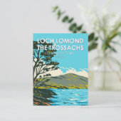 Loch Lomond en het Nationaal Park Trossachs Briefkaart (Staand voorkant)