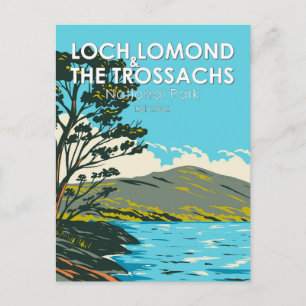 Loch Lomond en het Nationaal Park Trossachs Briefkaart