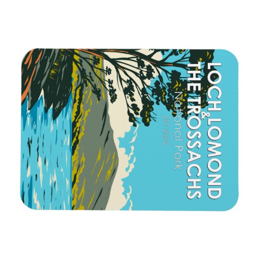 Loch Lomond en het Nationaal Park Trossachs Magneet (Horizontaal)