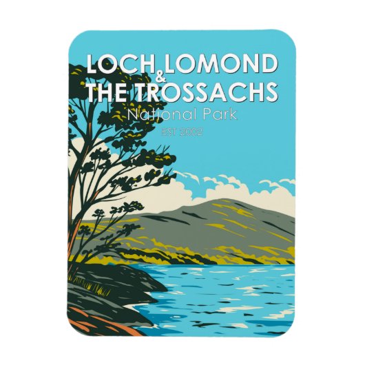 Loch Lomond en het Nationaal Park Trossachs Magneet (Verticaal)