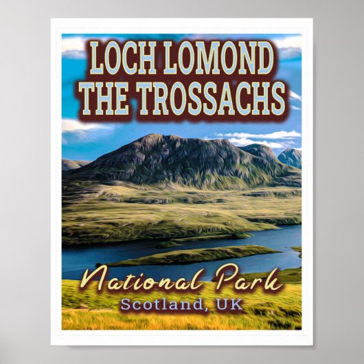 LOCH LOMOND EN TROSSACHS NATIONAAL PARK - UK POSTER (Voorkant)