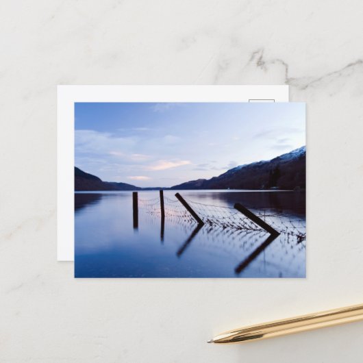 Loch Lomond, Schotland Briefkaart (Voorkant / Achterkant in situ)