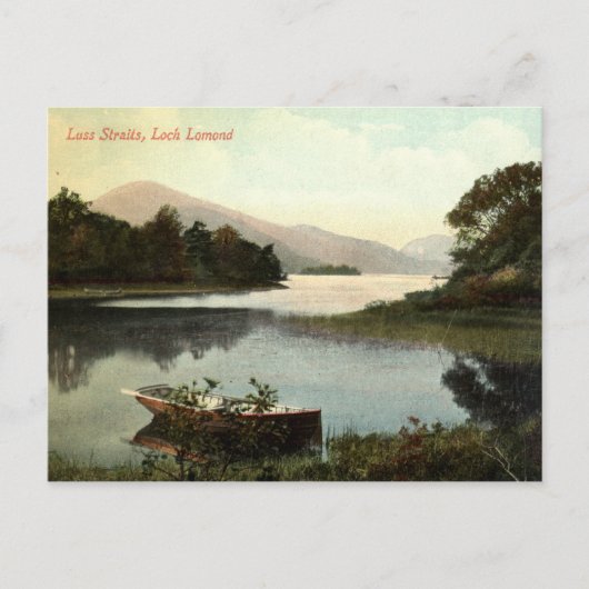 Loch Lomond, Schotland, Luss Straat 1915  Briefkaart (Voorkant)