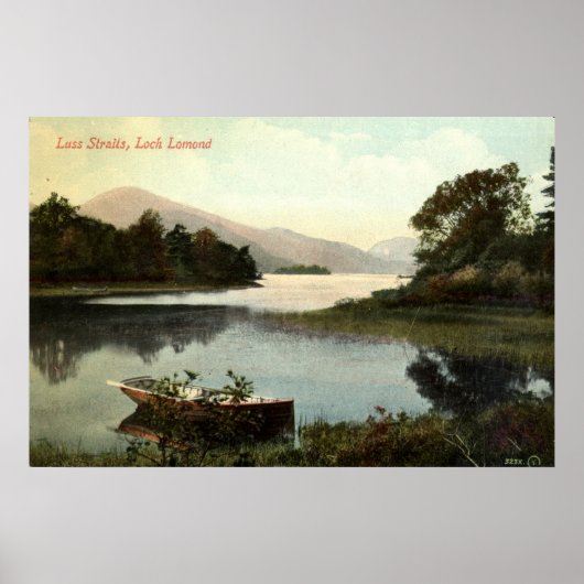 Loch Lomond, Schotland, Luss Straat 1915 Poster (Voorkant)
