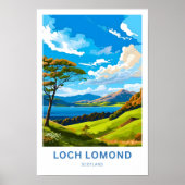 Loch Lomond Schotland Reisprint Poster (Voorkant)