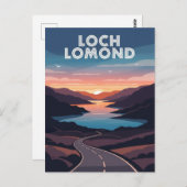Loch Lomond Schotland Reizen Briefkaart (Voorkant / Achterkant)
