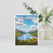 Loch Lomond Schotland Reizen Briefkaart (Staand voorkant)