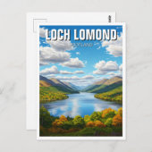 Loch Lomond Schotland Reizen Briefkaart (Voorkant / Achterkant)