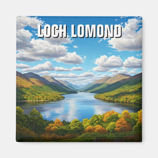 Loch Lomond Schotland Reizen Magneet (Voorkant)