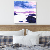 Loch Lomond Schots aquarel Canvas Afdruk (Insitu (Slaapkamer))