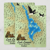 Loch Lomond, Trossachs, Scotland map (Voorkant / Achterkant)