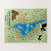 Loch Lomond, Trossachs, Scotland map Legpuzzel (Horizontaal)