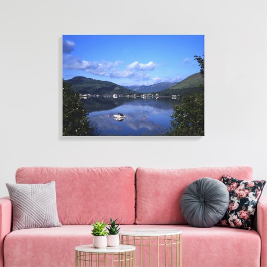 Loch Long Argyll Scotland Canvas Afdruk (Insitu (Woonkamer))