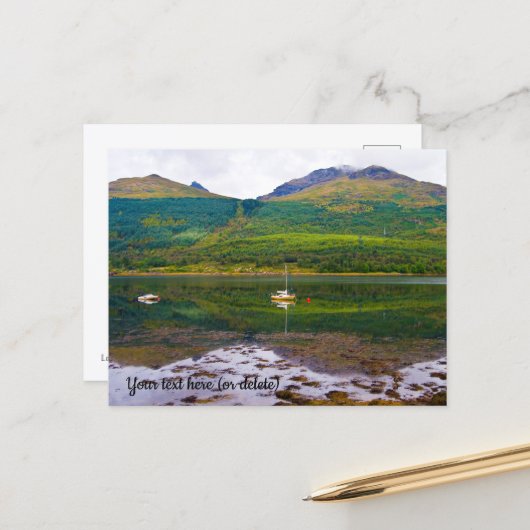 Loch Long, Arrochar ansichtkaart Briefkaart (Voorkant / Achterkant in situ)