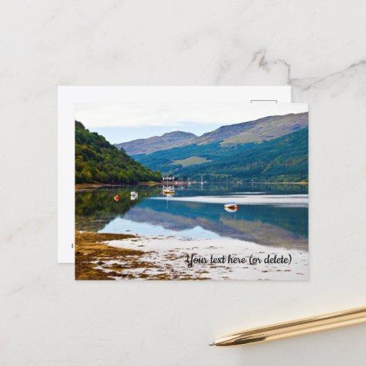Loch Long, Arrochar, Schotland ansichtkaart Briefkaart (Voorkant / Achterkant in situ)