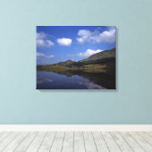 Loch Lubhair Scotland Briefkaart Poster Canvas Afdruk (Insitu (Houten vloer))