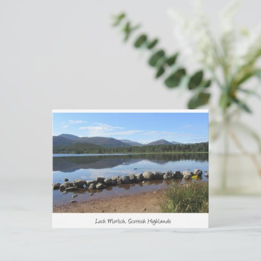 Loch Morlich, Glenmore, Schotse Hooglanden Briefkaart (Staand voorkant)