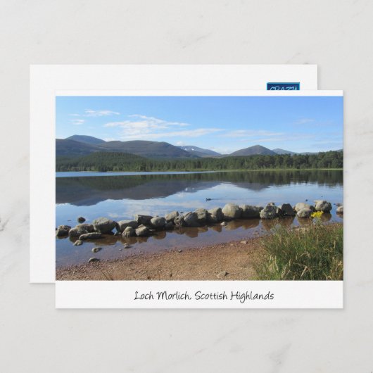 Loch Morlich, Glenmore, Schotse Hooglanden Briefkaart (Voorkant / Achterkant)