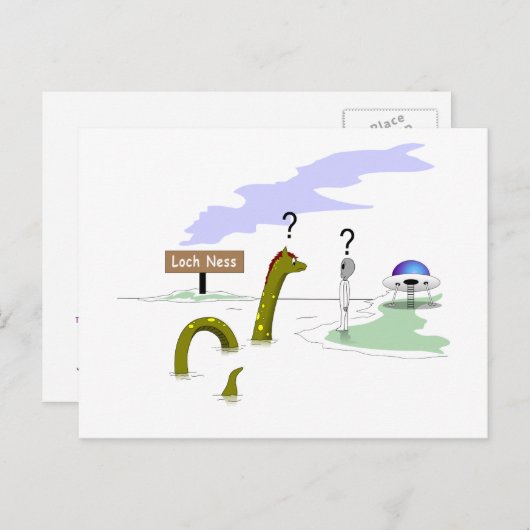 Loch Ness Briefkaart (Voorkant / Achterkant)