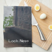 Loch Ness gezien van Urquhart Castle Theedoek (Quarter Fold)
