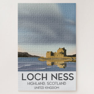 Loch Ness, Highlands, Scotland reisposter Legpuzzel