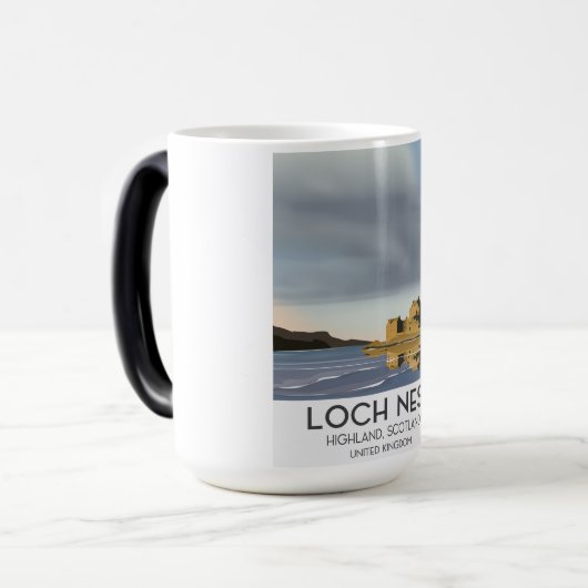 Loch Ness, Highlands, Scotland reisposter Magische Mok (Voorkant links)