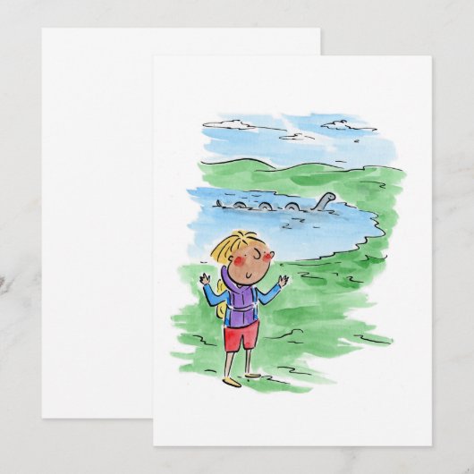 Loch Ness Kaart (Voorkant / Achterkant)