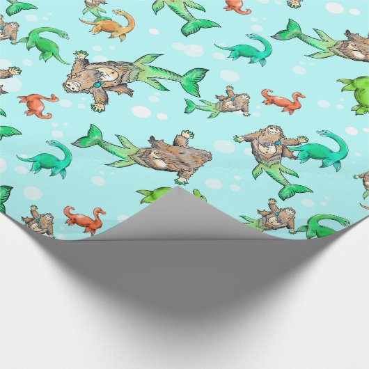 Loch Ness mermaid sasquatch monster pakpapier (Hoek)