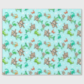 Loch Ness mermaid sasquatch monster pakpapier (Vlak)