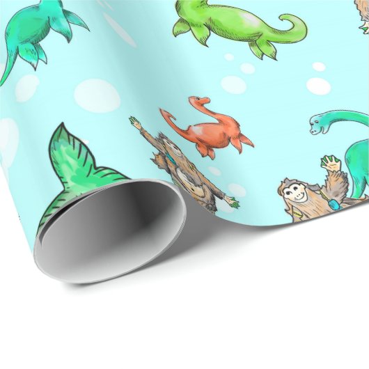 Loch Ness mermaid sasquatch monster pakpapier (Rol Hoek)