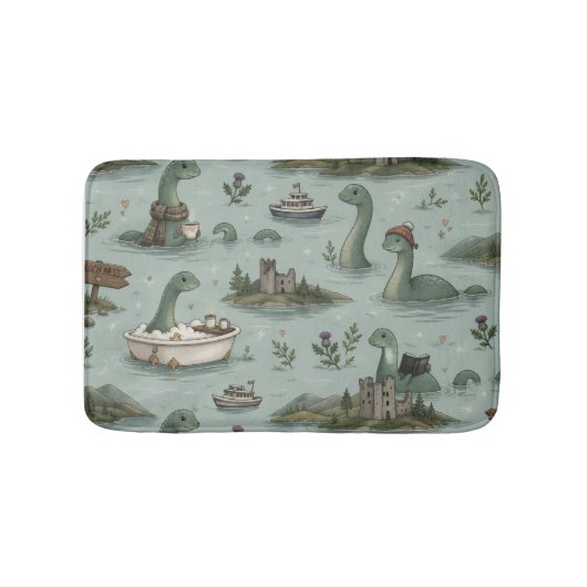 Loch Ness Monster Badmat (Voorkant)