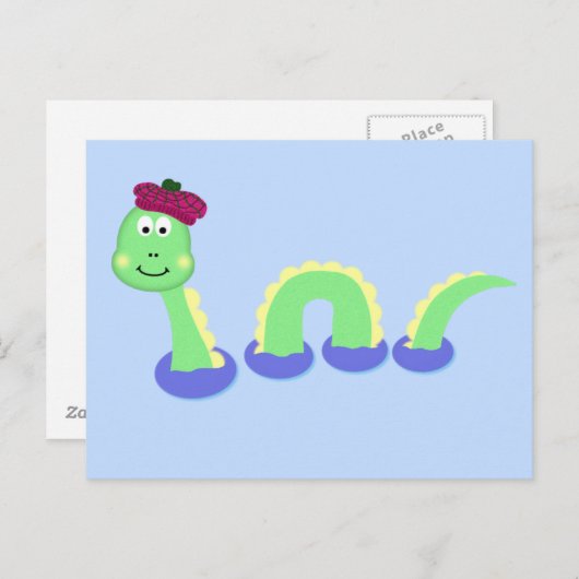 Loch Ness Monster Briefkaart (Voorkant / Achterkant)