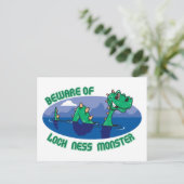 Loch Ness Monster Briefkaart (Staand voorkant)