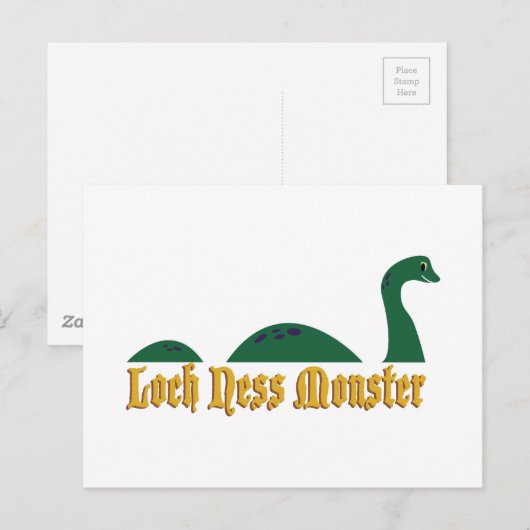 Loch Ness Monster Briefkaart (Voorkant / Achterkant)