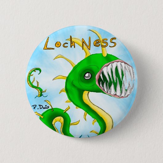 Loch Ness Monster Button (Voorkant)