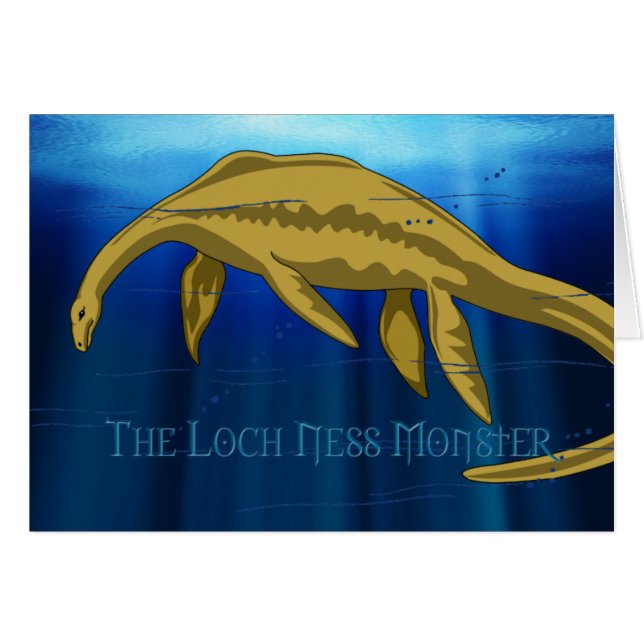Loch Ness Monster Card (Voorkant Horizontaal)