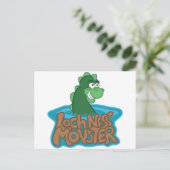 Loch Ness Monster Cartoon Briefkaart (Staand voorkant)